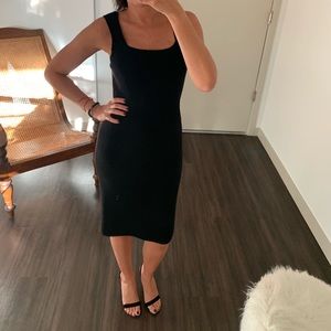 Sweater dress in black